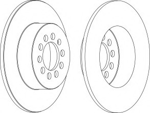 Disc frana DDF1224C-1 FERODO - Disc frana