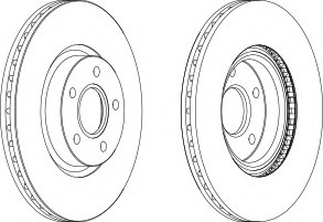 Disc frana DDF1225C-1 FERODO - Disc frana Disc frana DDF1225C-1 FERODO - Disc frana