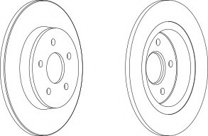 Disc frana DDF1227-1 FERODO - Frana disc Disc frana DDF1227-1 FERODO - Frana disc