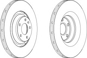 Disc frana DDF1238-1 FERODO - Disc frana Disc frana DDF1238-1 FERODO - Disc frana