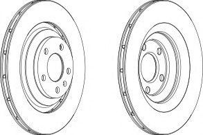 Disc frana DDF1240-1 FERODO - Disc frana Disc frana DDF1240-1 FERODO - Disc frana