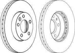 Disc frana DDF1253-1 FERODO - Frana disc Disc frana DDF1253-1 FERODO - Frana disc
