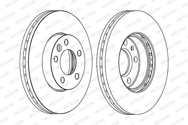 Disc frana DDF1253C-1 FERODO - Frana disc Disc frana DDF1253C-1 FERODO - Frana disc