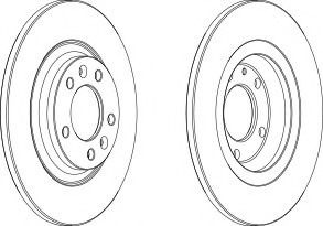 Disc frana DDF1275-1 FERODO - Frana disc Disc frana DDF1275-1 FERODO - Frana disc