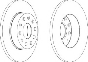 Disc frana DDF1276-1 FERODO - Disc frana Disc frana DDF1276-1 FERODO - Disc frana