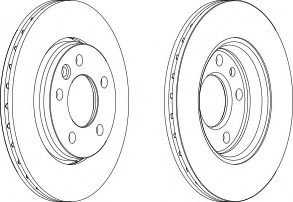 Disc frana DDF1286-1 FERODO - Frana disc Disc frana DDF1286-1 FERODO - Frana disc
