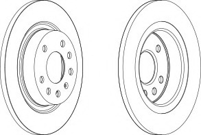 Disc frana DDF1288C-1 FERODO - Frana disc Disc frana DDF1288C-1 FERODO - Frana disc