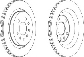 Disc frana DDF1289-1 FERODO - Frana disc Disc frana DDF1289-1 FERODO - Frana disc