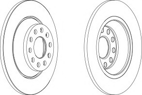 Disc frana DDF1307-1 FERODO - Disc frana Disc frana DDF1307-1 FERODO - Disc frana