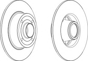 Disc frana DDF1369-1 FERODO - Disc frana Disc frana DDF1369-1 FERODO - Disc frana