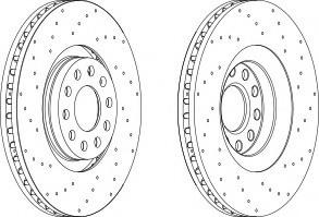 Disc frana DDF1422-1 FERODO - Disc frana Disc frana DDF1422-1 FERODO - Disc frana