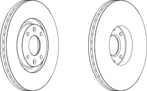Disc frana DDF1442-1 FERODO - Disc frana