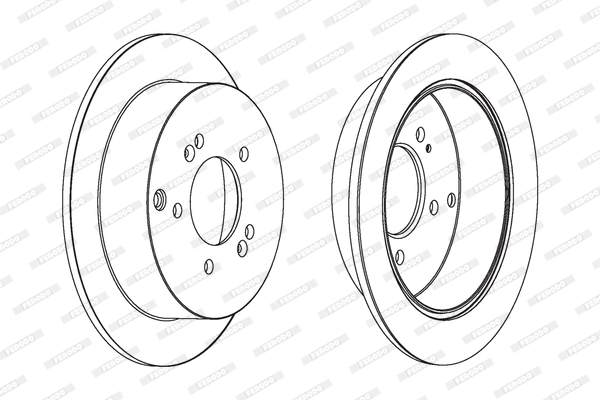 Disc frana DDF1493 FERODO - Frana disc Disc frana DDF1493 FERODO - Frana disc