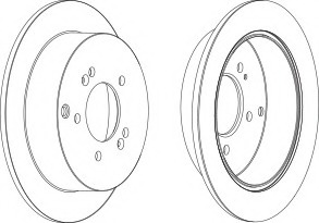 Disc frana DDF1493-1 FERODO - Frana disc Disc frana DDF1493-1 FERODO - Frana disc