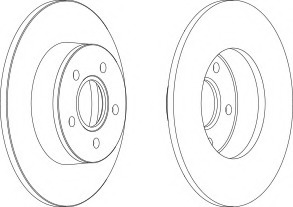 Disc frana DDF1497-1 FERODO - Frana disc Disc frana DDF1497-1 FERODO - Frana disc