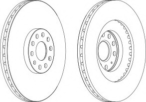 Disc frana DDF1504-1 FERODO - Disc frana Disc frana DDF1504-1 FERODO - Disc frana