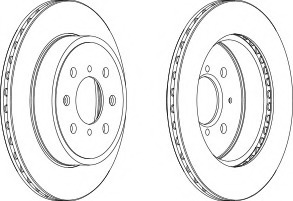 Disc frana DDF1509-1 FERODO - Frana disc