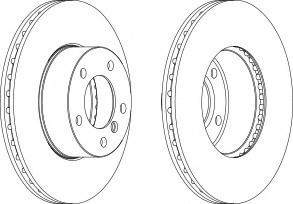 Disc frana DDF1536-1 FERODO - Frana disc
