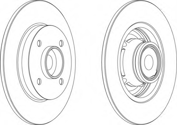 Disc frana DDF1560 FERODO - Frana disc