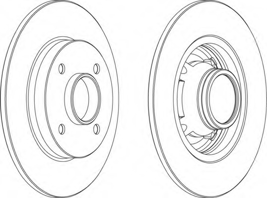 Disc frana DDF1564 FERODO - Frana disc