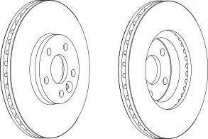 Disc frana DDF1567-1 FERODO - Frana disc Disc frana DDF1567-1 FERODO - Frana disc