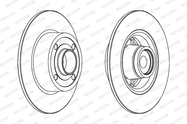 Disc frana DDF1571-1 FERODO - Disc frana Disc frana DDF1571-1 FERODO - Disc frana