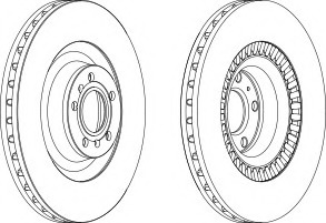 Disc frana DDF1572-1 FERODO - Disc frana Disc frana DDF1572-1 FERODO - Disc frana