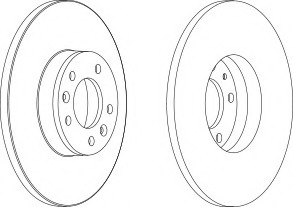 Disc frana DDF1602-1 FERODO - Frana disc