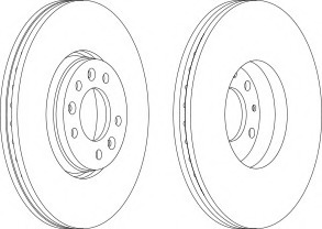 Disc frana DDF1615-1 FERODO - Frana disc Disc frana DDF1615-1 FERODO - Frana disc