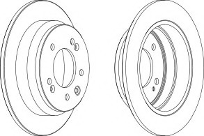 Disc frana DDF1618-1 FERODO - Disc frana