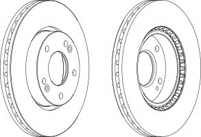 Disc frana DDF1619-1 FERODO - Disc frana Disc frana DDF1619-1 FERODO - Disc frana