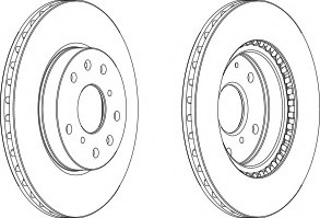 Disc frana DDF1620-1 FERODO - Frana disc