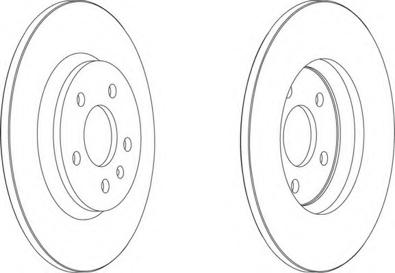 Disc frana DDF1666 FERODO - Disc frana