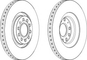 Disc frana DDF1705C-1 FERODO - Disc frana Disc frana DDF1705C-1 FERODO - Disc frana