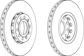 Disc frana DDF1706C-1 FERODO - Disc frana Disc frana DDF1706C-1 FERODO - Disc frana
