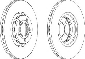 Disc frana DDF1707C-1 FERODO - Disc frana Disc frana DDF1707C-1 FERODO - Disc frana