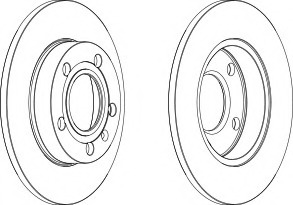 Disc frana DDF1709C-1 FERODO - Disc frana Disc frana DDF1709C-1 FERODO - Disc frana