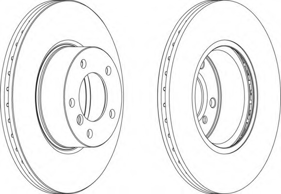 Disc frana DDF1717 FERODO - Frana disc