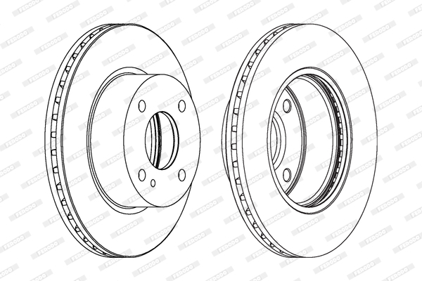 Disc frana DDF1740 FERODO - Disc frana