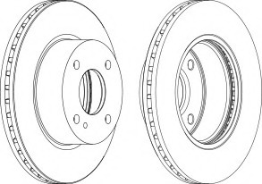 Disc frana DDF1740-1 FERODO - Disc frana