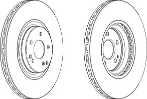 Disc frana DDF1856C-1 FERODO - Frana disc Disc frana DDF1856C-1 FERODO - Frana disc