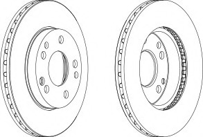 Disc frana DDF191-1 FERODO - Frana disc Disc frana DDF191-1 FERODO - Frana disc