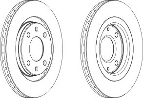 Disc frana DDF192C-1 FERODO - Frana disc Disc frana DDF192C-1 FERODO - Frana disc