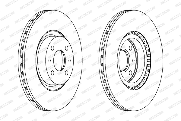 Disc frana DDF220 FERODO - Disc frana