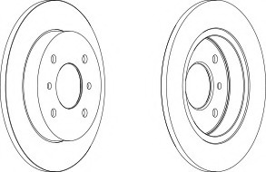 Disc frana DDF267C-1 FERODO - Frana disc Disc frana DDF267C-1 FERODO - Frana disc