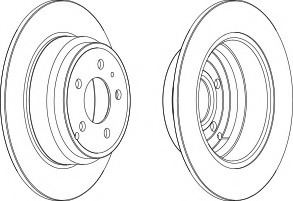 Disc frana DDF552C-1 FERODO - Frana disc Disc frana DDF552C-1 FERODO - Frana disc