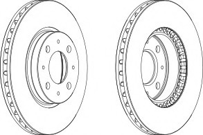 Disc frana DDF604-1 FERODO - Frana disc Disc frana DDF604-1 FERODO - Frana disc