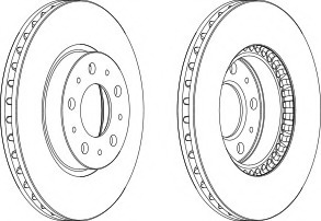 Disc frana DDF605C-1 FERODO - Frana disc Disc frana DDF605C-1 FERODO - Frana disc