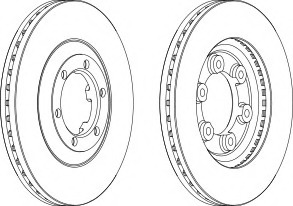 Disc frana DDF693-1 FERODO - Disc frana