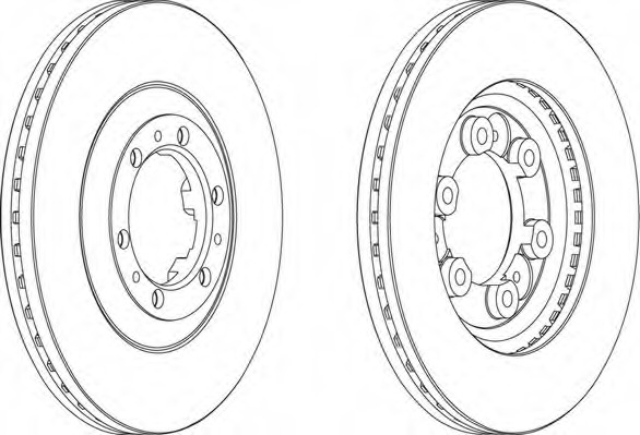 Disc frana DDF694 FERODO - Disc frana